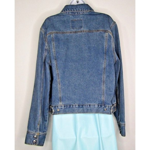 LEVI'S Women's Trucker Jean Jacket LL1310 Snaps Up Size Large - Picture 3 of 9
